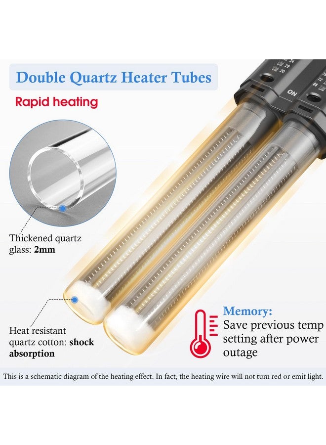 HITOP 400W 600W Double Tube Aquarium Heater, Sturdy Fish Tank Heater with Case, Adjustable Heater for 45-125Gal Fresh Water/Saltwater - Image 4