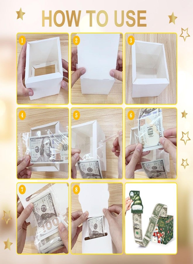 ALodr Christmas Party Gifts, Money Box for Cash Gift, Merry Christmas Money Gift Box with Pull Out Card and Cash Holder, Xsmas Surprise Box Pull for Kids Adults - Image 4