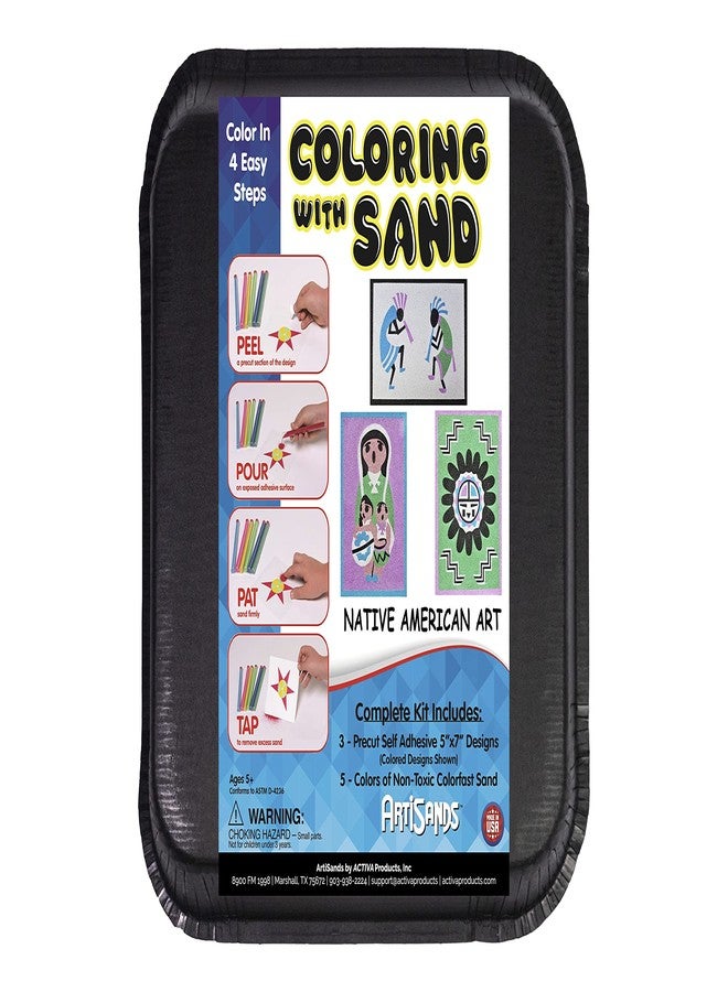 Activa ArtiSands Native American Sand Art Board Craft Kit, 3 Designs & 5 Sand Colors | No Scissors, No Glue, No Mess! - Image 2