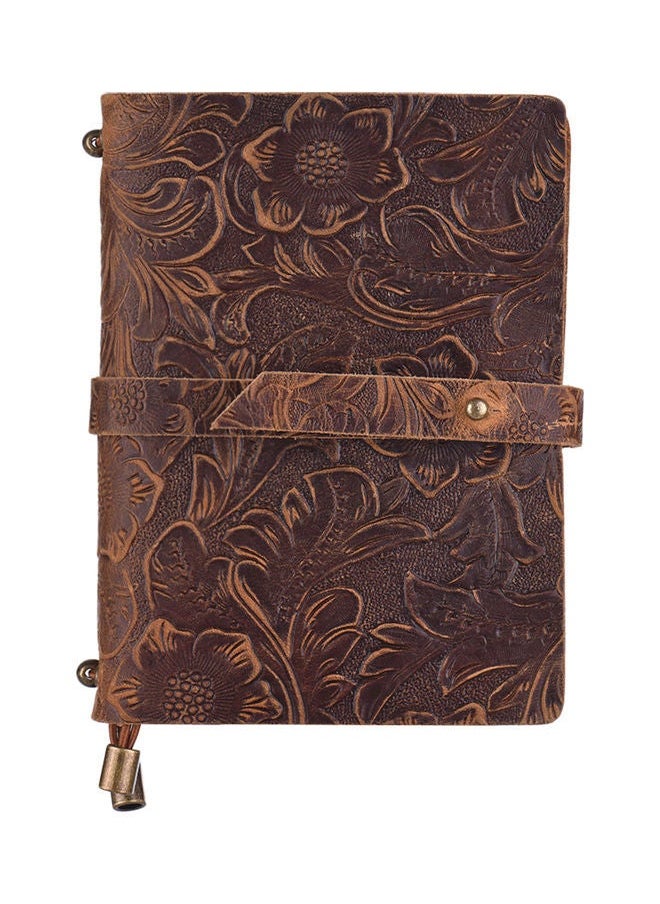 Vintage Embossed Flower Pattern Notebook Brown - pzsku/ZF5756B66BAE085EAF367Z/45/_/1698037763/f0b0f927-bd14-4f1b-943a-2bd75387d5c4