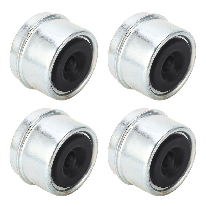 4pcs 1.98in Trailer Bearing Dust Cap Trailer Axle Oil Cap with Rubber Plugs for 2000 to 3500 Lbs Trailer Wheel Hubs - Image 3
