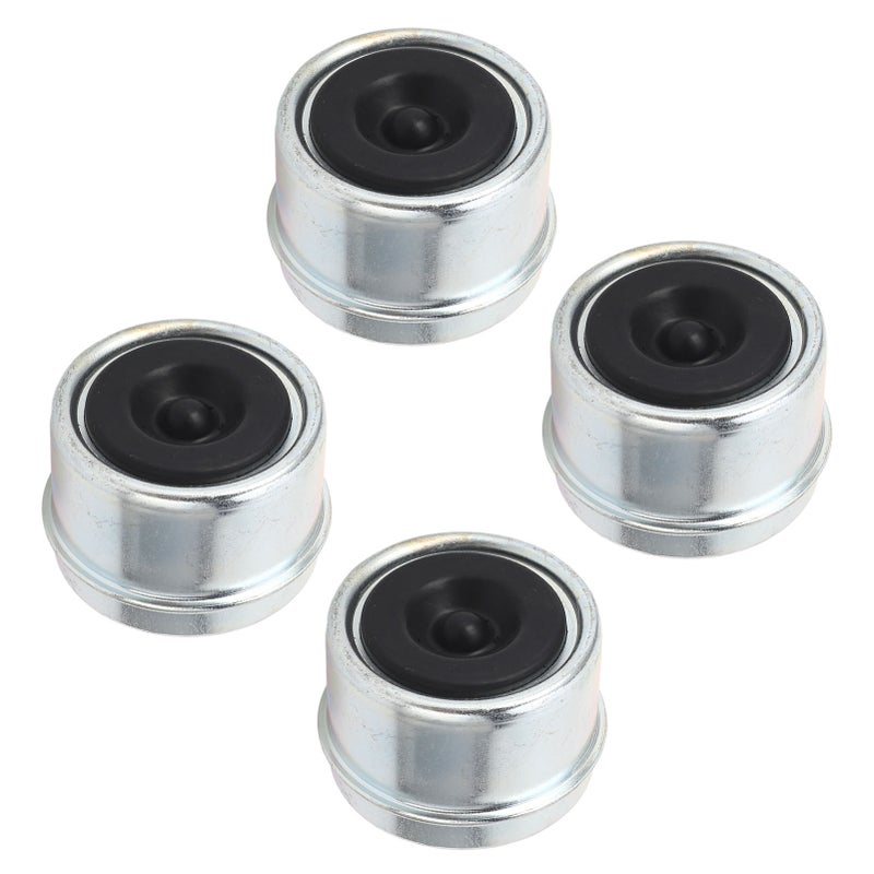 4pcs 1.98in Trailer Bearing Dust Cap Trailer Axle Oil Cap with Rubber Plugs for 2000 to 3500 Lbs Trailer Wheel Hubs - Image 4