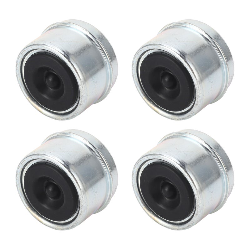 4pcs 1.98in Trailer Bearing Dust Cap Trailer Axle Oil Cap with Rubber Plugs for 2000 to 3500 Lbs Trailer Wheel Hubs - Image 5