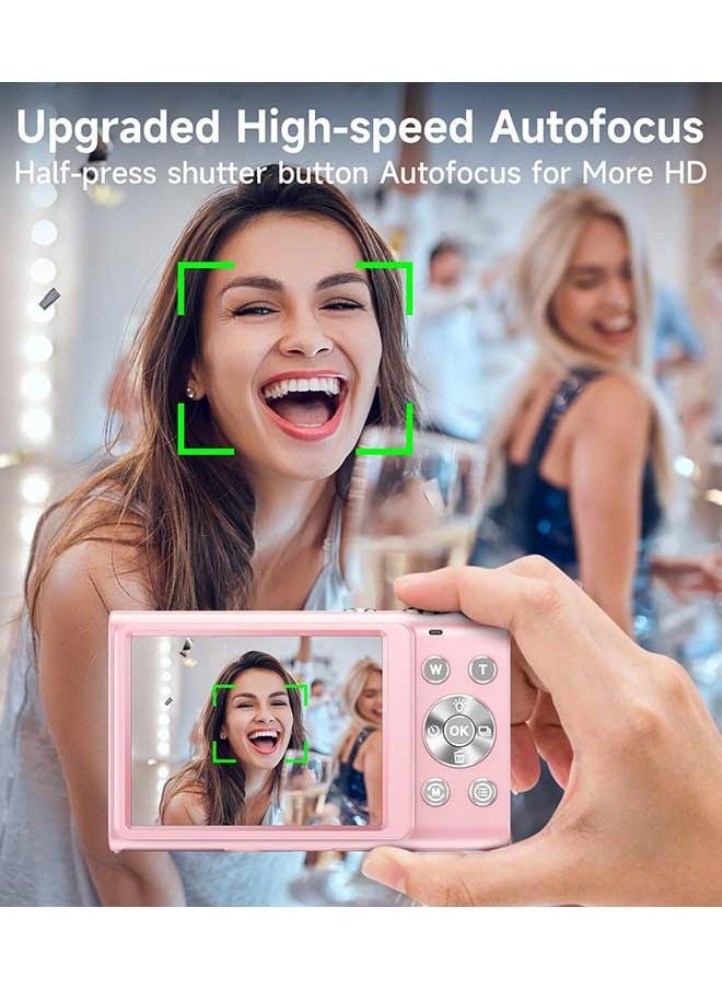 IqwiCam Digital Camera, 4K Vlogging Camera with 64GB Card, 16X Digital Cameras, Autofocus, Compact Travel Video Camera for Teens Adult Beginner  - Image 5