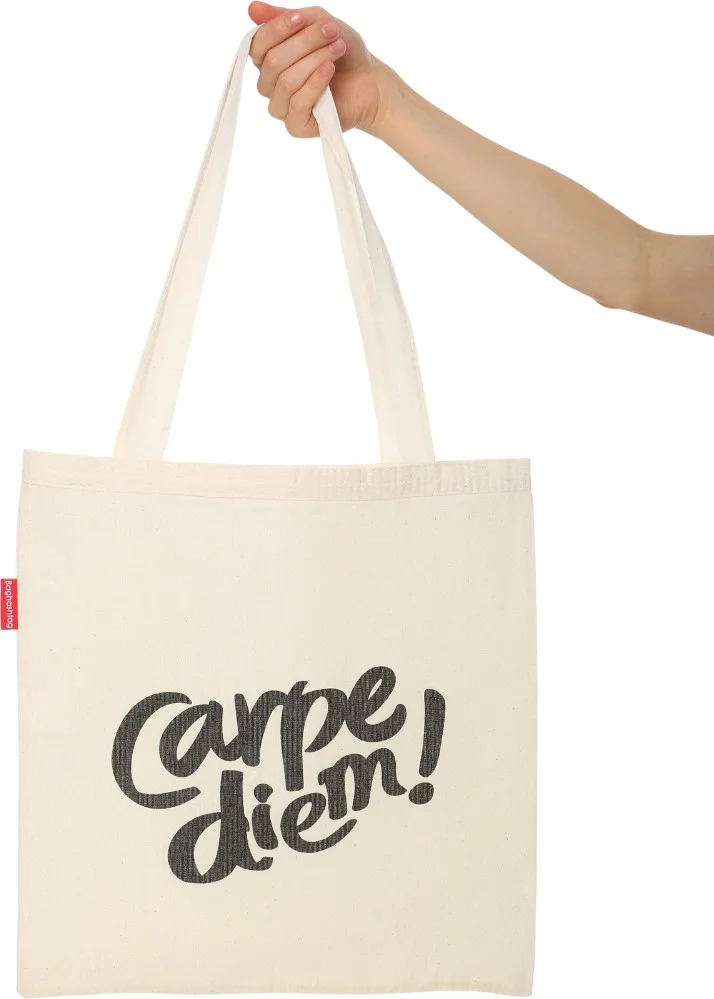 Baghashtag Carpe Diem Printed Cloth Bag