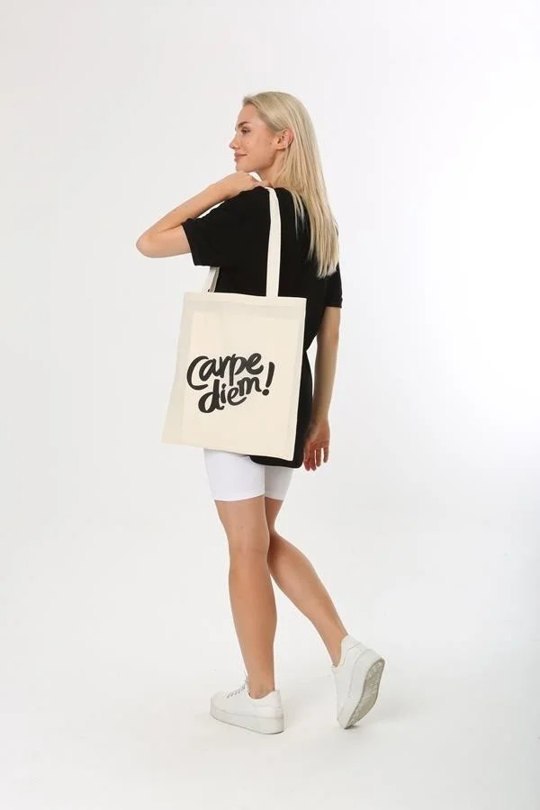 Baghashtag Carpe Diem Printed Cloth Bag