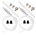 VKQTS Brake Bleeder Hose One Way Check Valve 2Piece KitUniversal Brake Bleeding Kit for Hydraulic Brakes SystemLeakProof Brakes Bleeder Tool Set with Clamps Bleeders Valve Cap - Image 2