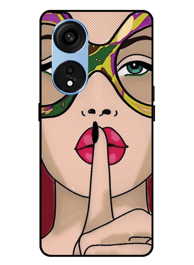 EYE CATCH Printed Protective Case Cover For Oppo A1 PRO -  Shhhh - Image 1