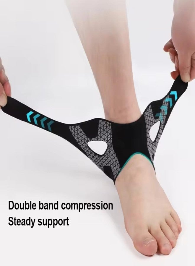 SHOPONIL Premium Ankle Support Compression Brace For Injuries, Ankle Protection Guard Helpful In Pain Relief And Recovery, Ankle Band For Men & Women Neoprene, Free Size (Black) (1) - Image 5