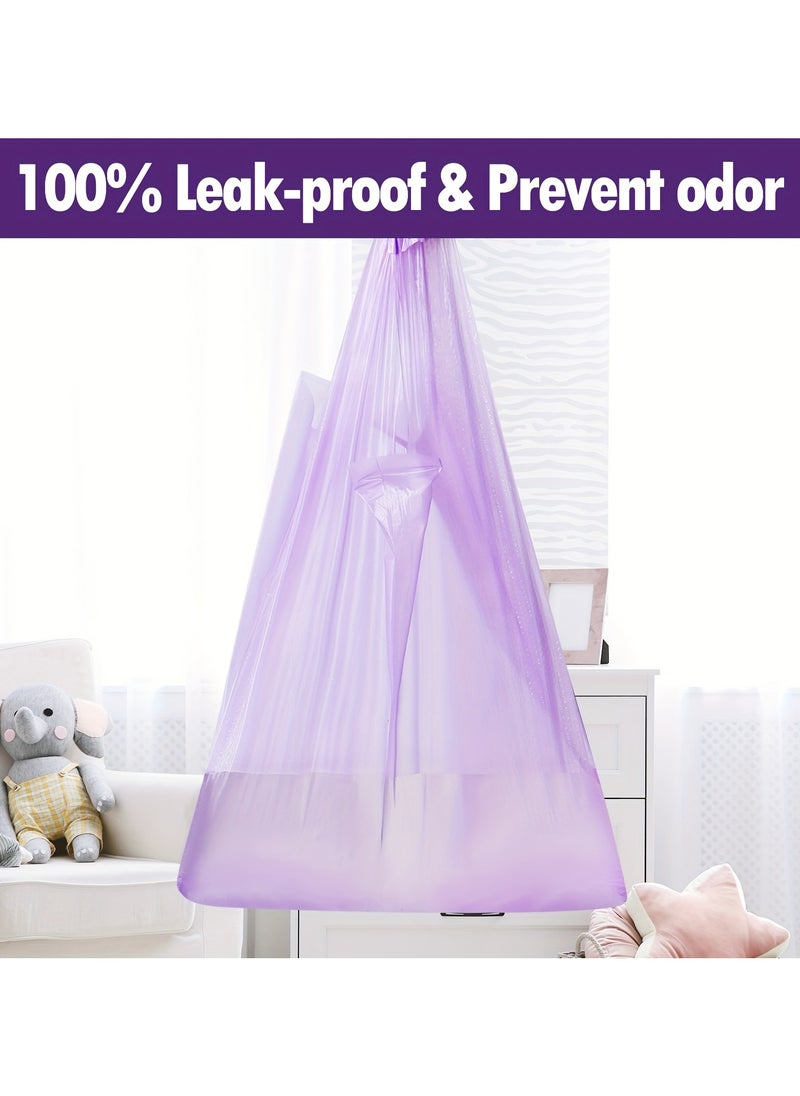 Bebiland 200pcs Diaper Disposal Bags, Diaper Waste Bags, Thickened Vest-Style Portable Trash Bags for Diaper Disposal  - Image 3