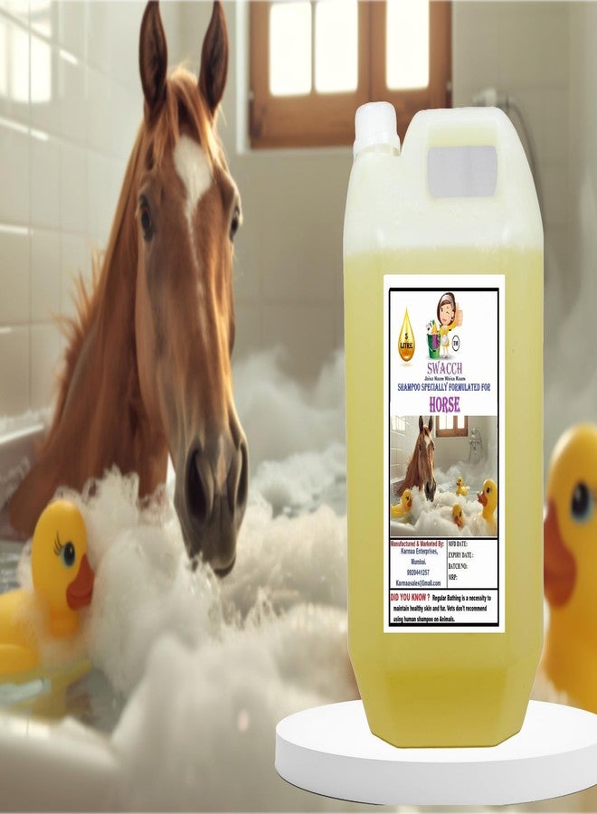 Swacch Shampoo Specially Formulated for Horse (5 Litre) Lemon - Image 1