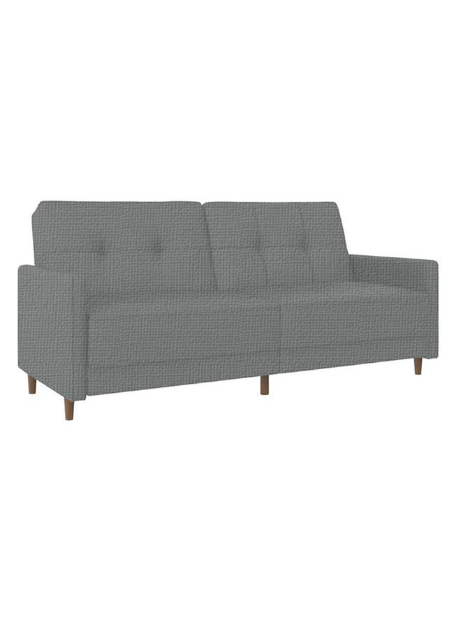 Soufa Dibaj Odessa | 2-Seater Sofa Upholstered In Velvet 193x85x86 cm  - Light Grey - Image 3
