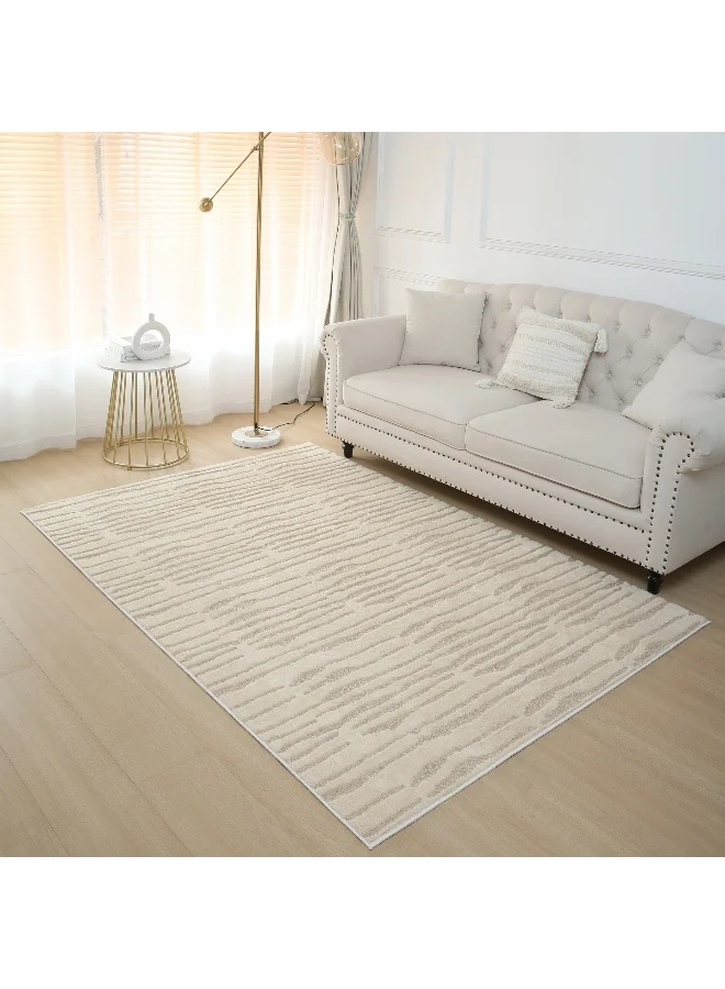 هوم بوكس Zara Donel Jacquard Rabbit Fur Rug - 150x220 cm