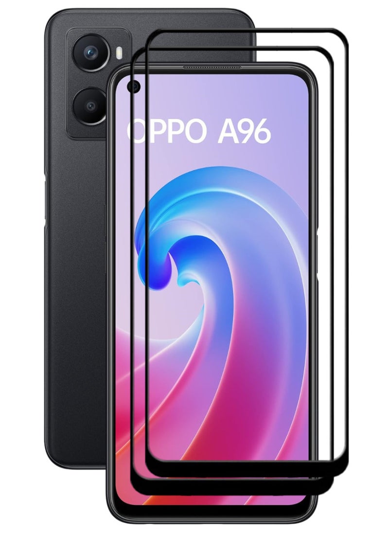 ACLIX 2 Pieces Antistatic ESD Dustproof Premium Quality High Definition Tempered Glass Screen Protector Designed For Oppo A96 - Image 1