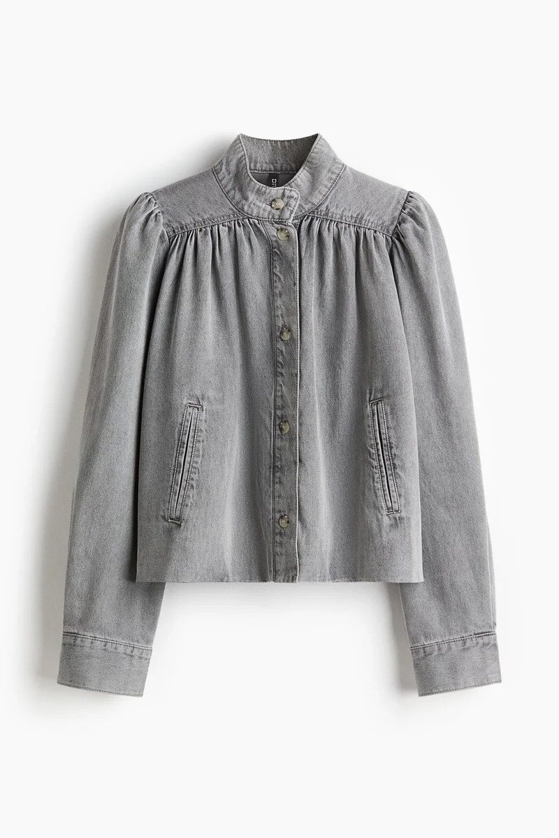 اتش اند ام جاكيت دنيم بقصّة فضفاضة