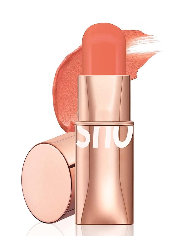 COSLUXE O TWO O Blush Stick for Cheeks Makeup,Waterproof Cream Blush Face Stick Multi-Use Lip and Cheek Tint, Lightweight Easy to Blend Natural Cream Blusher 04 - Orange - Subtle - Image 1