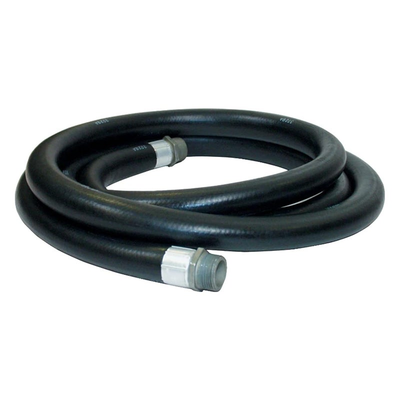 APACHE 98108450 3/4" x 10' Farm Fuel Transfer Hose Male x Male Assembly with Static Wire - Image 1