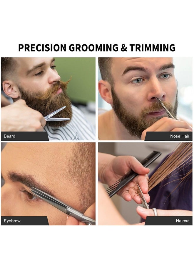 AsonTao - Small Scissors Eyebrow Scissors Nose Hair Scissors Professional Grooming Scissors For Hair Eyelashes Nose Eyebrow Trimming Mustache. Round Tip Design. Asontao (Small Scissors Round Design) - Image 1