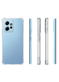 URBBKING غطاء حماية واقٍ لهاتف Xiaomi Redmi Note 12 4G شفاف  - Image 2