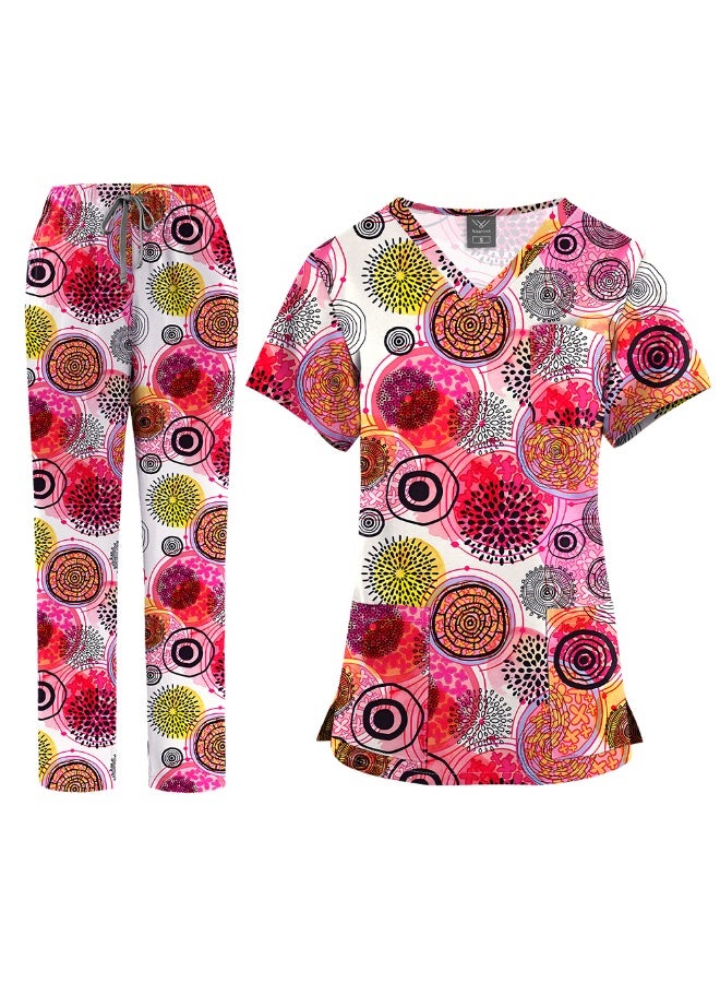 NIBEMINENT Clinical Work Clothes Women Nurse Scrubs Tops Pharmacy Working Pants Medical Doctor Surgical Nursing Uniforms - Image 1