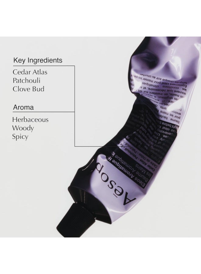 أيسوب بالم يد سفر أيسوب إيلوس العطري | زبدة الشيا وزيت جوز الهند لتغذية الأيدي الجافة والمتشققة | لوشن مصنوع من زيوت أساسية مهدئة للبشرة | 75 مل / 2.4 أونصة - Image 2