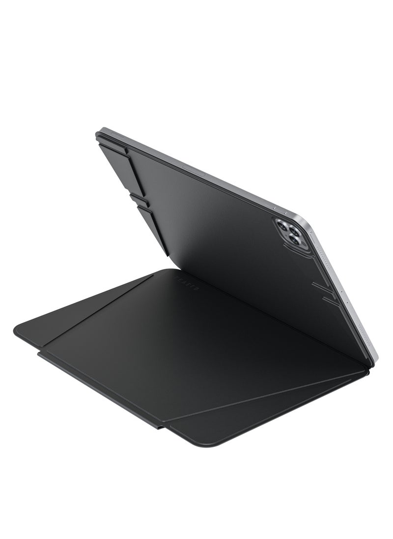 LEVELO - Luxora Folio Case for iPad Pro 13" 2024 / Strong Magnetic Hold / Multi-Fold Design / Adjustable Height - Black - Image 1