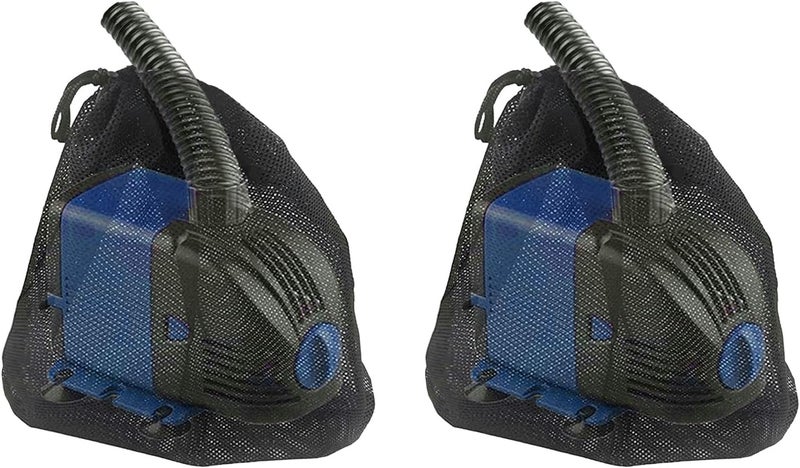 YMPEKA 2Pack Pump Barrier Bag 13"x 13" Pond Pump Filter Bag, Black Media, Nylon Mesh Bag for Pond Biological Filters pond & Submersible Outdoor - Image 1