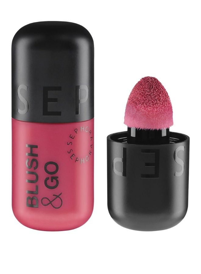 SEPHORA SEPHORA COLLECTION Blush & Go Longwear Matte Liquid Blush – 2-in-1 Lip & Cheek Color – 06 On Fire - Spiced Pink Matte – 7ml  - Image 1