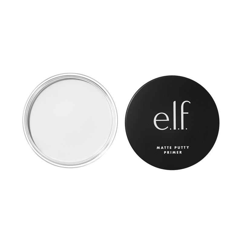 elf Matte Putty Primer Skin Perfecting Lightweight Oilfree formula Mattifies Absorbs Excess Oil Fills in Pores and Fine Lines Soft Matte Finish AllDay Wear 074 Oz