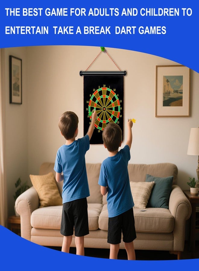 Vnmkp Magnetic Dart Board Outdoor Game Suitable for Children to Play Comes with 12 Darts Best Toys Gifts for Teenage Boys Girls Age 5 6 7 8 9 10 11 12 Years (15in) - Image 5