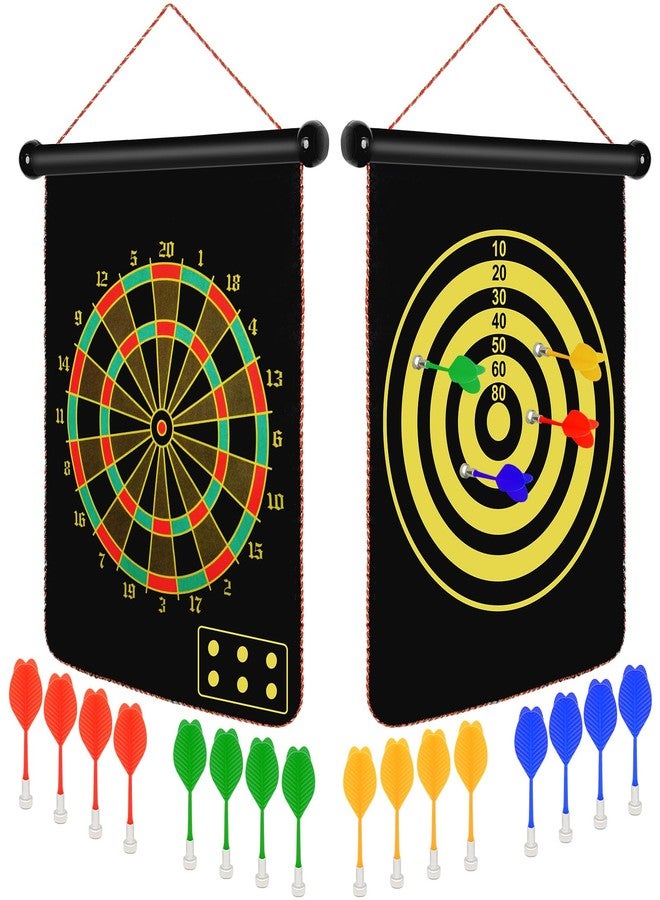 Vnmkp Magnetic Dart Board Outdoor Game Suitable for Children to Play Comes with 12 Darts Best Toys Gifts for Teenage Boys Girls Age 5 6 7 8 9 10 11 12 Years (15in) - Image 1