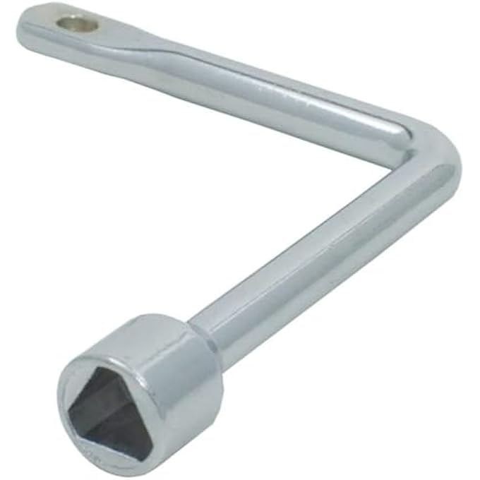 TRIANGLE KEY GARBAGE BIN, TRIANGLE PRACTICAL L-TYPE GAS ELECTRIC ELEVATOR DOOR, FIREPLACE, CHIMNEY, GAS METER CABINET, SWITCH CONTROL CABINET KEY, GAS BOX KEY TRIANGLE UK, GAS METER KEY - Image 1