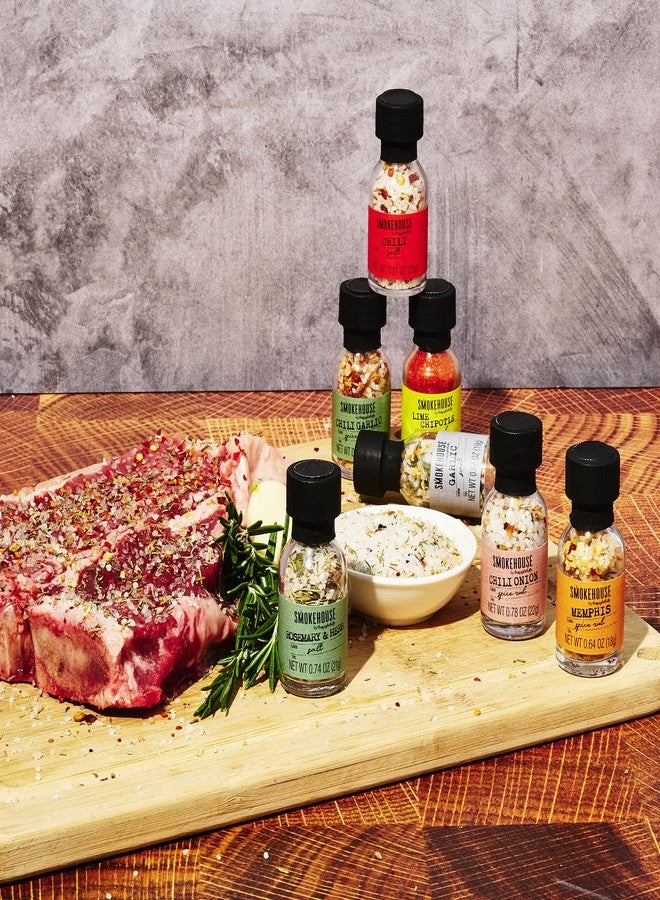 Thoughtfully Smokehouse by Thoughtfully Ultimate Grilling Spice Set, Grill Seasoning Gift Set Flavors Include Chili Garlic, Rosemary and Herb, Lime Chipotle, Cajun Seasoning and More, Pack of 20 - Image 3