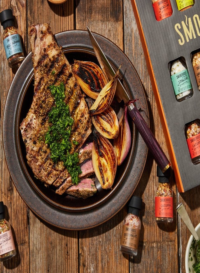Thoughtfully Smokehouse by Thoughtfully Ultimate Grilling Spice Set, Grill Seasoning Gift Set Flavors Include Chili Garlic, Rosemary and Herb, Lime Chipotle, Cajun Seasoning and More, Pack of 20 - Image 5
