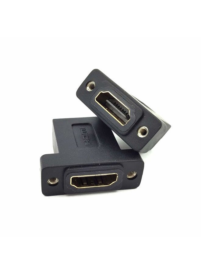 Haokiang HDMI Coupler Adapter, (2-Pack) HDMI Female to Female Insert Keystone Panels Wall Plate Connectors Coupler Adapter (Black HDMI F/F) - Image 4