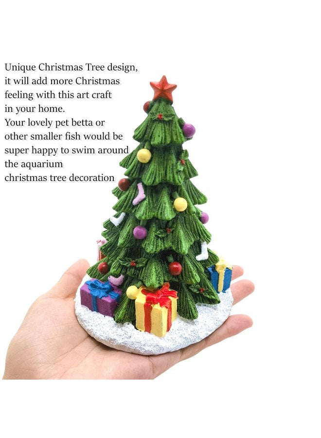 M2cbridge Christmas Tree Aquarium Ornament Pumpkin Holiday Decoration for Aquarium Betta Fish Landscaping Decor (Christmas Tree) - Image 5