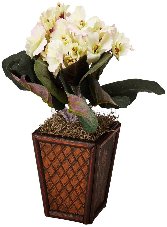 Nearly Natural African Violet with Vase Silk Plant (Set of 2) - Image 2