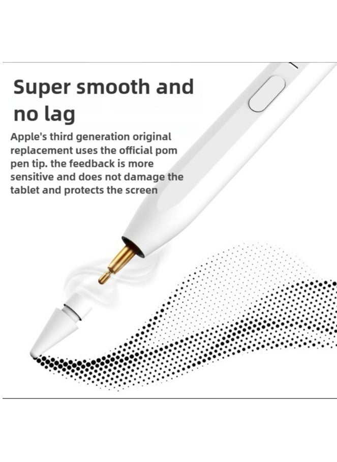 Generic - for iPad 2018-2025, iPad Pencil (2X Faster Charge), Tilt Sensitivity Apple Stylus Pen, Apple Pencil for iPad G6/7/8/9/10/11, iPad Pro 11 & 12.9 inch, iPad Air G5/4/M2/M3, iPad Mini G6/5 - Image 1