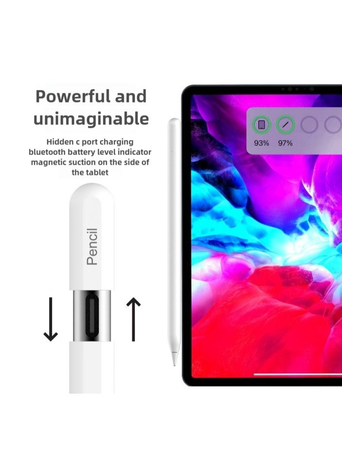 Generic - for iPad 2018-2025, iPad Pencil (2X Faster Charge), Tilt Sensitivity Apple Stylus Pen, Apple Pencil for iPad G6/7/8/9/10/11, iPad Pro 11 & 12.9 inch, iPad Air G5/4/M2/M3, iPad Mini G6/5 - Image 1