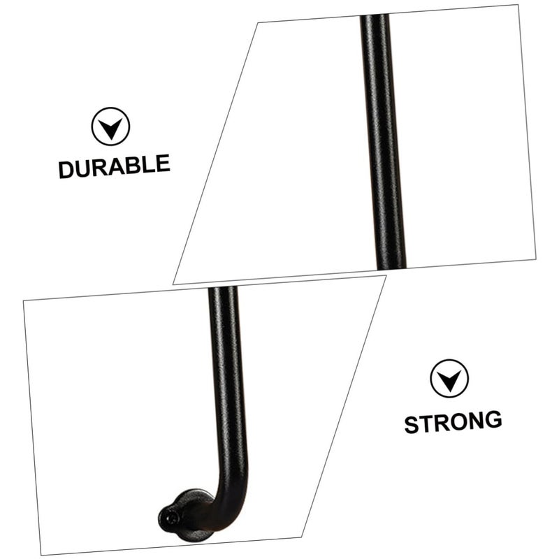 Carbon Steel Sliding Barn Door Handle Classic Minimalist Garage Door Pull With Screws 1 Set - Image 4