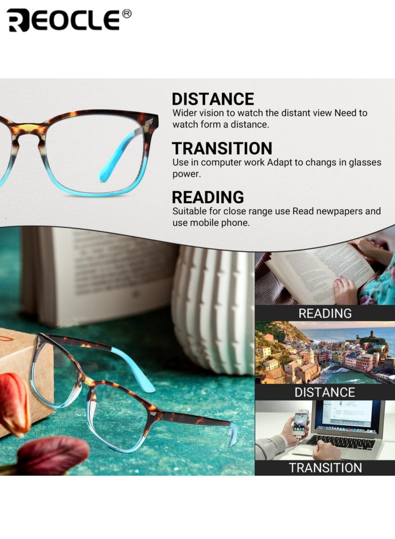 ريوكل نظارات نسائية طويلة النظر مضادة للضوء الأزرق بإطار كلاسيكي بتصميم مريح مع حافظة واقية محمولة مناسبة للقراءة اليومية والمكتب - Image 5