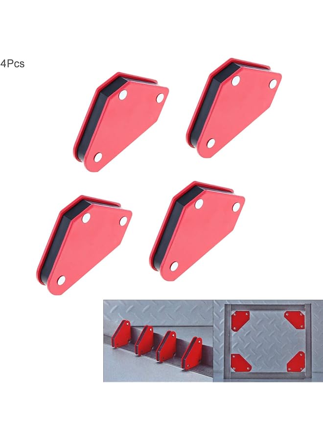 erorex 4Pcs Triangle Welding Positioner 9Lb Magnetic Welding Holder Strength Strong Fixed Angle Soldering Locator Clamps Tools 45° 90° 135°Angle Magnet For Welding Soldering - Image 3