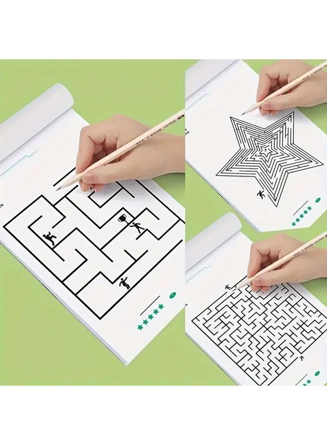 Brain Maze Training Book More Difficult Version For Concentration Mental Sharpness Exercise - Image 4