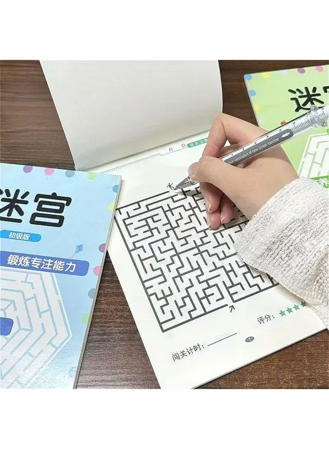 Brain Maze Training Book More Difficult Version For Concentration Mental Sharpness Exercise - Image 1