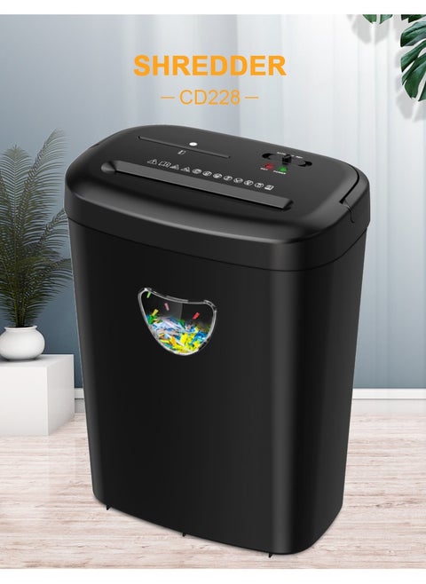 Paper Shredder,12-Sheet Cross Cut with 6.6-Gallon Basket, High Security Level P-4,3-Mode Design Shred Card/CD/Staple/Clip,Heavy Duty Shredder,Jam Proof System for Office