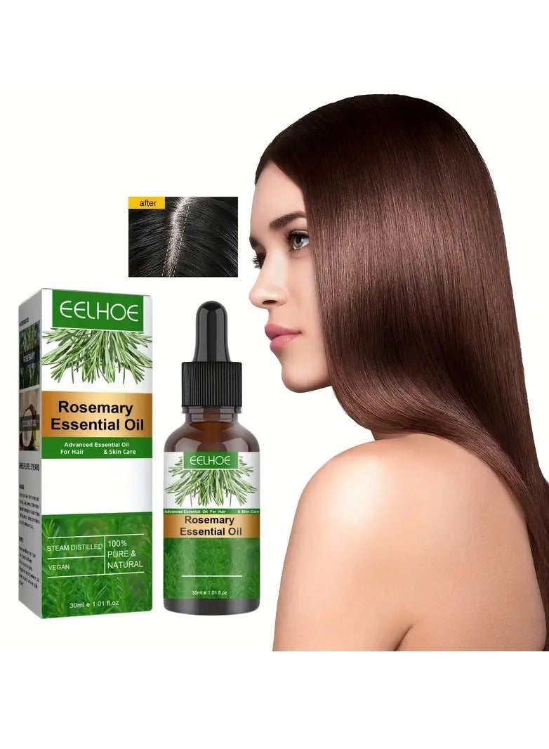 EELHOE Hair Growth Serum 30ml Rosemary Oil for Hair Growth Non-greasy Refreshing Rosemary Essential Oil for Hair Loss Damaged Hair Hair Oil for Enhanced Shine trusted - Image 3