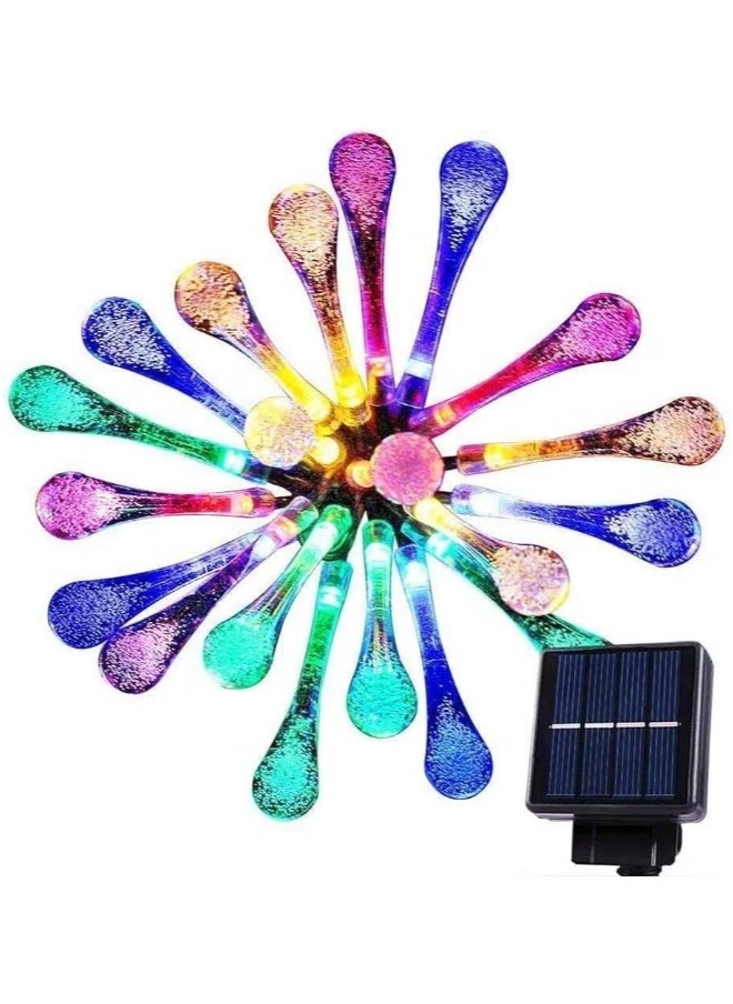 Generic Outdoor Waterproof Solar Garden Teardrop String Light Multicolour  - Image 2