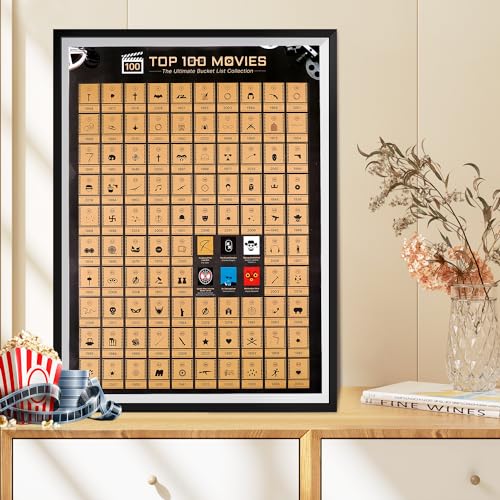 Tpudn Top 100 Movies Scratch Off Poster - Scratchable Movie Poster Challenge - Gift for movie lovers,Anniversary Wedding,Valentine's Day Gifts for Him or Her - Image 5