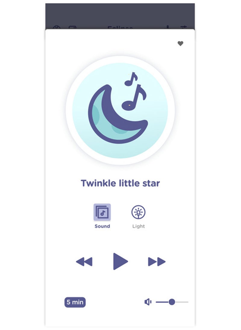 hubble connected Eclipse Smart Wi-Fi Audio Baby Monitor and Soother with 7 Colour Night Light, Sleep Trainer, Preloaded Lullabies and Bluetooth Speaker  - Image 4