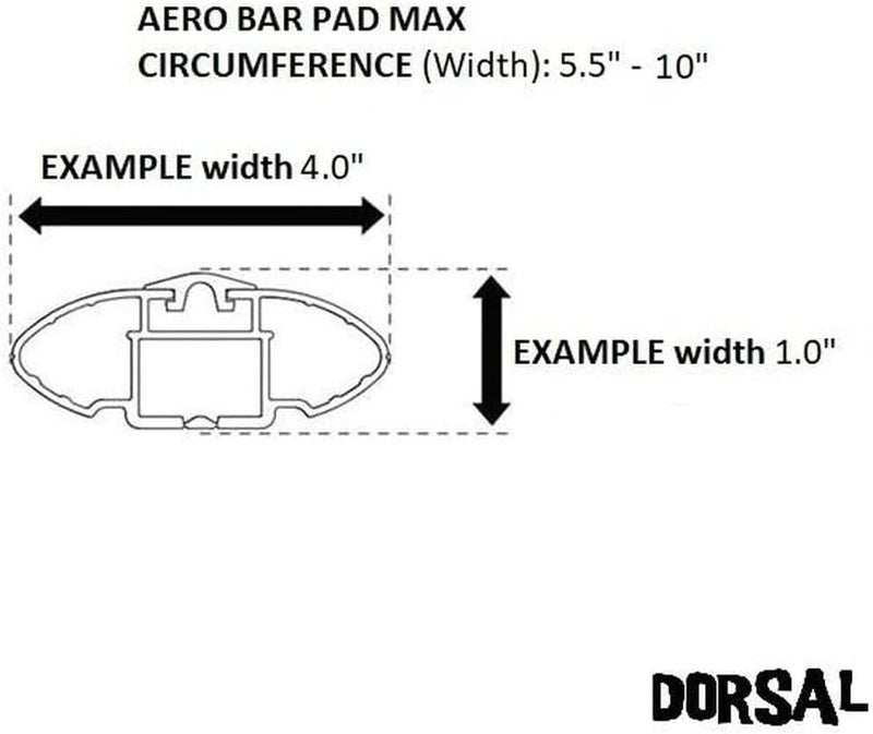 Dorsal Aero Surf Roof Rack Pads - Sunguard No Fade, Universal Fit for Surfboards, SUP and Kayak 28 in, Black - Image 4